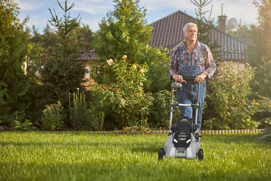 electric cordless push mower