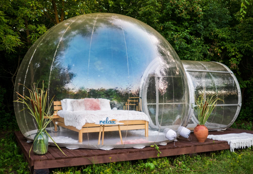 bubble tent stargazing