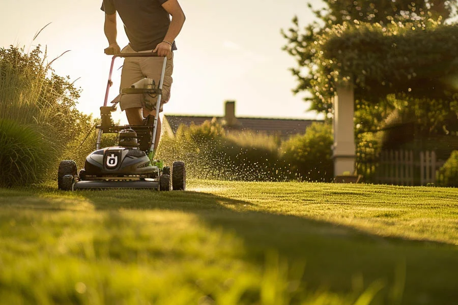 lawn mowing machine